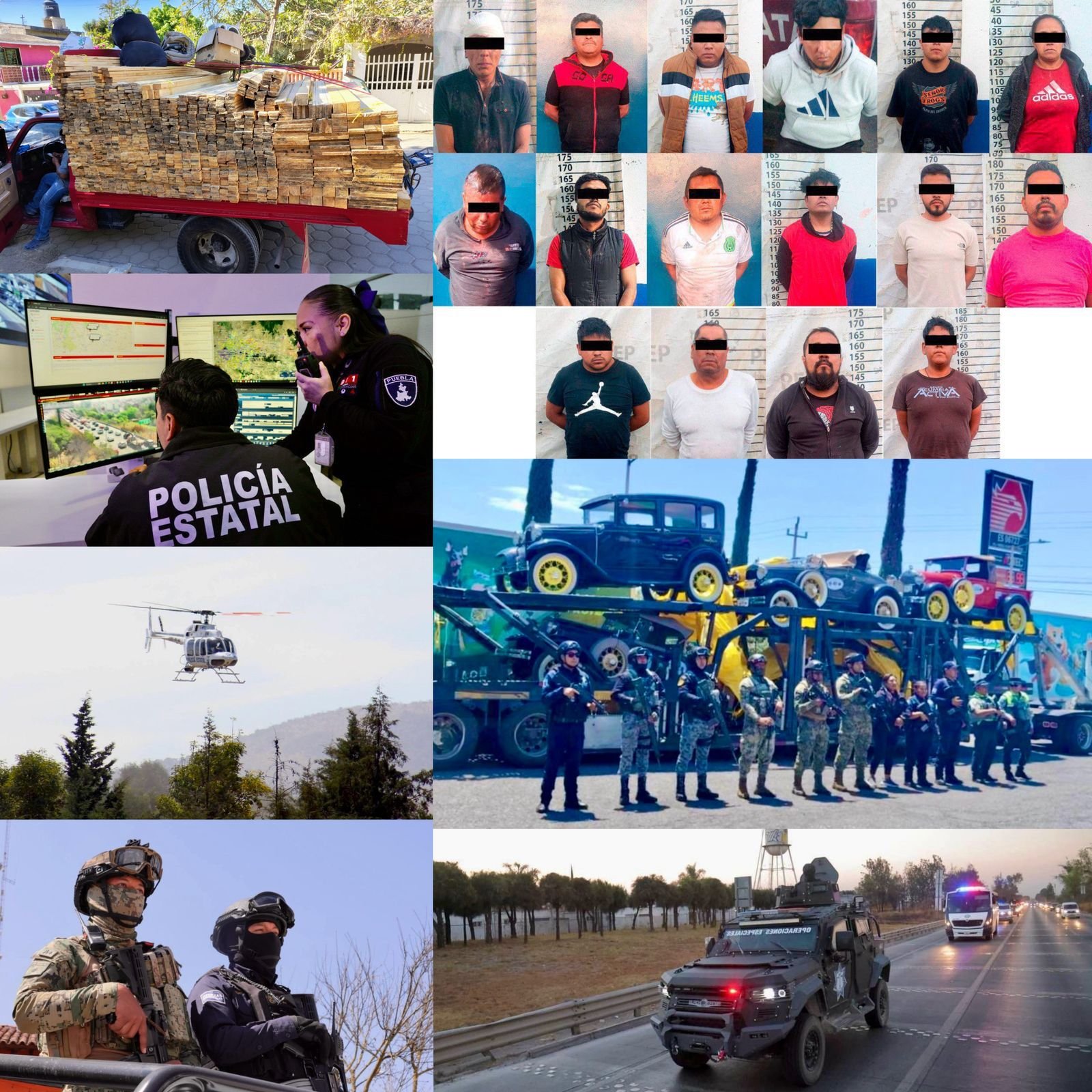 Operativos en Puebla dejan 84 detenidos y aseguramientos relevantes