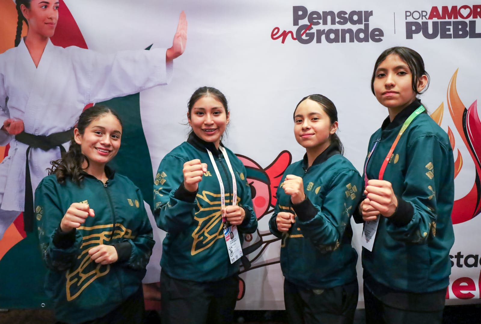 Puebla suma cuatro medallas en karate durante la Olimpiada Nacional CONADE 2026