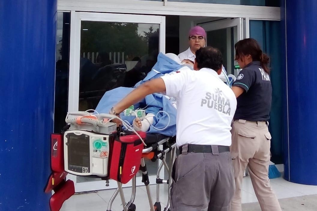 Respuesta inmediata permite traslado aéreo de embarazada en Puebla