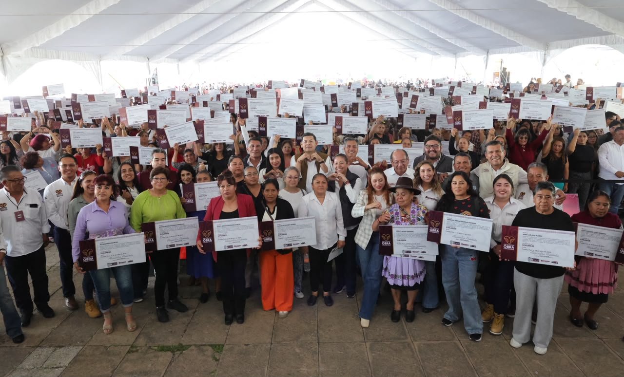 Gobierno de Puebla impulsa bienestar con 508 proyectos de obra comunitaria