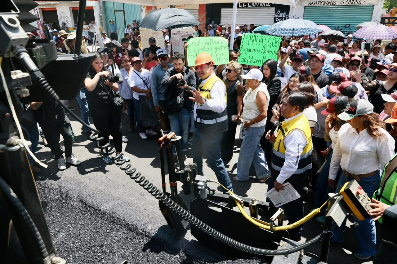 Avanza programa estatal de pavimentación 2026 en Puebla con inversión histórica