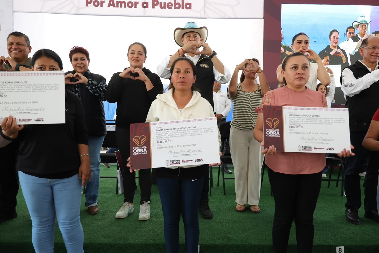 Gobierno estatal fortalece el bienestar en Quecholac con obra comunitaria
