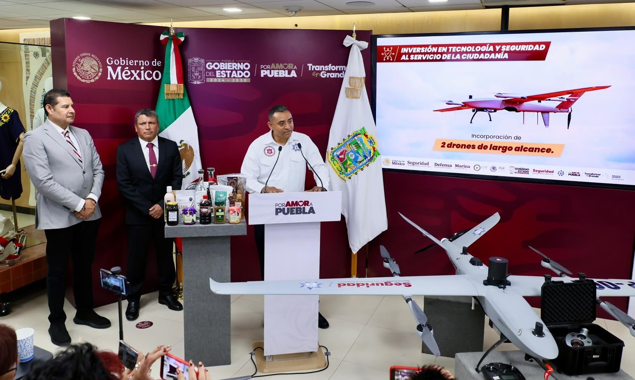 PUEBLA REFUERZA LA SEGURIDAD CON DRONES Y TECNOLOGÍA AÉREA DE ÚLTIMA GENERACIÓN